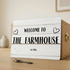 Peronalised Farmhouse Style Sign | Insert Custom Text | Aluminium Printed Novelty Sign