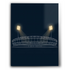 STADIUM Line Art Style Games Room Home Bar Study Sign