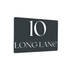 Personalised Aluminium A5 House Sign - Anthracite Grey