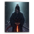 Anime Inspired Samurai Metal Wall Art – Dark Japanese Warrior Poster