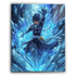 Anime Inspired Elemental Warrior Metal Wall Art – ICE Edition