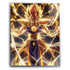 Anime Inspired Elemental Warrior Metal Wall Art – Lightning Edition