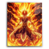 Anime Inspired Elemental Warrior Metal Wall Art – Fire Edition