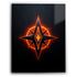 Abstract Anime Inspired Energy Symbol Metal Wall Art