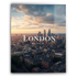 LONDON Abstract Art Metal Wall Art Poster