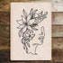Metal Sign Line Lady Collection Set Illustration Novelty Gift Plaque 3
