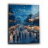 RUSTIC ASIAN TOWN Art Antique Artistic Oil Painting Metal Wall Poster