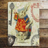 Alice In Wonderland, White Rabbit - Metal Advertising Wall Sign