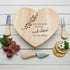 Personalised All You Need is Love Heart Cheese Board