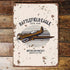 Battlefield Eagle Plane  Metal Wall Sign Plaque