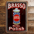 Brasso  Metal Polish - Metal Advertising  Metal Sign Plaque