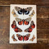 Butterfly   Botanical Illustration  Metal  Wall Sign