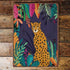 Cheetah Leopards Jungle Tropical Metal Wall Sign Plaque