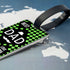Chequered World's Best Dad Luggage Tag PER2080-GRE