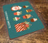 Christmas Sweets Illustrations - Metal Vintage Wall Sign