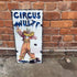 Circus Wulff Clown    Metal Wall Sign