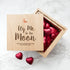 Personalised Fly Me To The Moon Oak Photo Cube PER2585-FIL