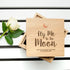 Personalised Fly Me To The Moon Oak Photo Cube PER2585-NOF
