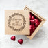 Personalised Romantic Floral Frame Oak Photo Cube PER2590-NOF
