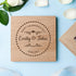 Personalised Romantic Heart Frame Oak Photo Cube PER2589-NOF