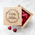 Personalised Romantic Wreath Frame Oak Photo Cube PER2620-FIL
