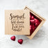 Personalised Valentine's Best Damn Decision Oak Photo Cube