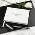 Engraved White Leather Memoriam Book PER3070-SML