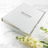 Engraved White Leather Photo Album PER3076-LRG