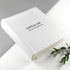 Engraved White Leather Photo Album PER3076-MED