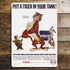Esso Put A Tiger In Your Tank Hare - Metal Advertising Wall Sign