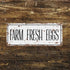 Farm Fresh Eggs - Metal Vintage Wall Sign Kitchen