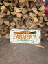 Farmers Market 24  Metal Wall Sign