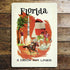 Florida Delta Airlines - Metal Travel Wall Sign