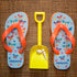 Fluttering Butterfly Child's Personalised Flip Flops PER2302-LRG