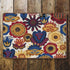 Folk Pattern Flowers Retro Nordic - Metal Wall Sign Plaque