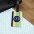 Gentlemen's Multi-Layered Monogrammed Luggage Tag PER2084-GRO