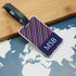 Gentlemen's Uniformed Monogrammed Luggage Tag PER2085-PUR