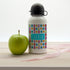 Girls Dainty Floral and Heart Personalised Water Bottle PER2128-BLU