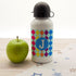 Girls Mosaic Tiled Personalised Water Bottle PER2119-BLU
