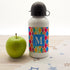 Girls Stain Glass Window Personalised Water Bottle PER2118-BLU