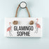 Glamingo White Hanging Sign