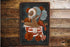 Halloween Sexy Skeleton  - Metal Vintage Wall Sign