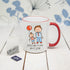 I Love My Dad Personalised Kid's Artwork Coloured Mug PER2220-RED