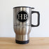 Initials Monogram Mum/ Dad Silver Travel Mug PER275-001