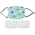 Kids Aeroplane Pattern Face Mask