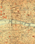 London Map Vintage Thames - Metal Travel Wall Sign (2)