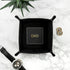 Luxury Black Personalised Valet Tray PER3153-GLD