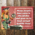 Many People Have Eaten In This Kitchen And Gone On To Lead Normal, Healthy Lives Pin Up Metal Sign