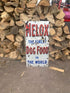 Melox Dog Food 24  Metal Wall Sign