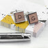 Monogram Engraved Square Walnut Cufflinks PER3156-SAN